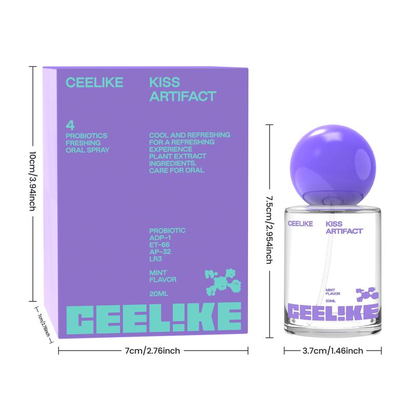 【CEELIKE】 Probiotic Oral Spray | 20ml Breath Freshener for Long-Lasting Freshness & Oral Care | Portable & Sugar-Free