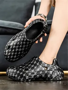 Unisex Full Print Durable Clogs: All-Conditions Light Style, Durable EVA Material, Anti-Slip Traction, Breathable Holes. Ideal for rainy days/daily walks. Breathable Lightweight Clogs