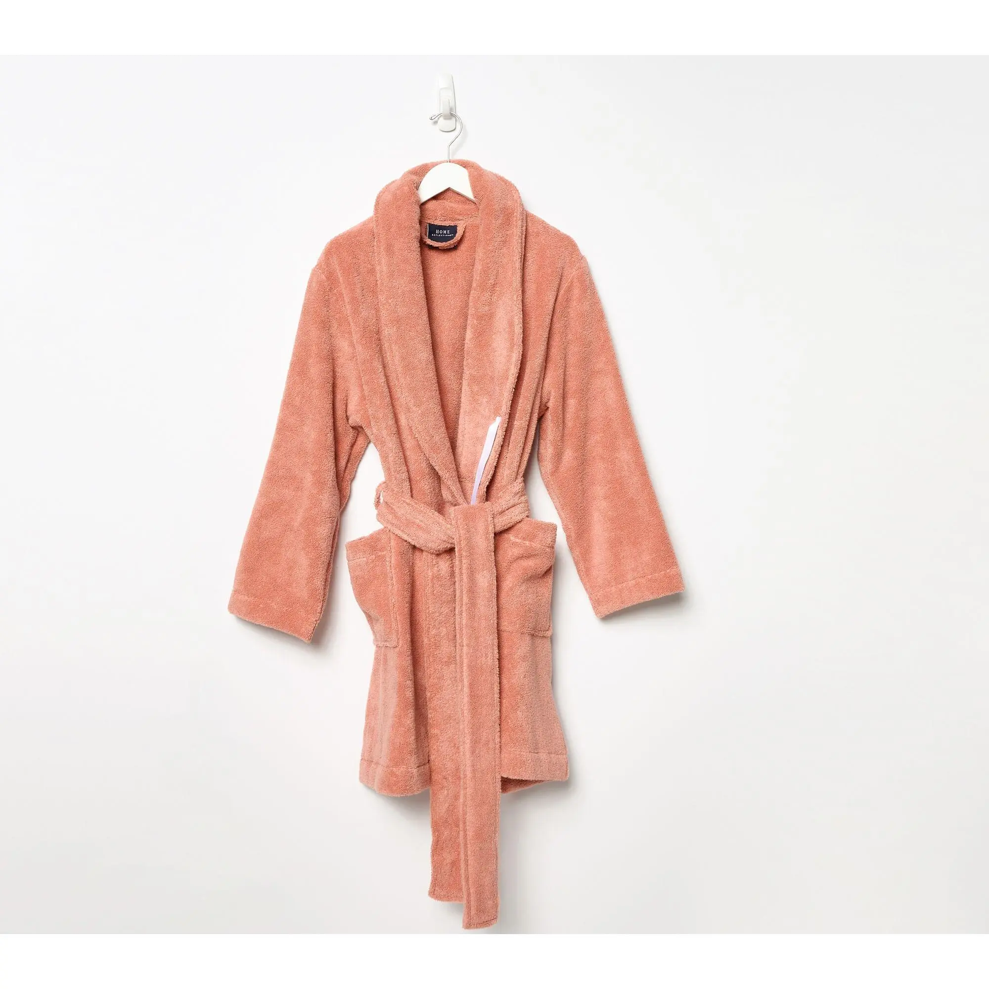 Home Reflections 100% Cotton Plush Bath Robe Home Reflections 100% Cotton Plush Bath Robe