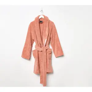 Home Reflections 100% Cotton Plush Bath Robe