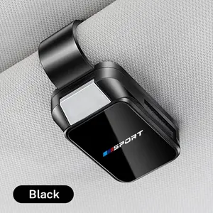 Car-Mounted Eyeglass Holder, Multi-Functional Sunshade Board, Storage Clip, Sunglasses Frame Decoration, Sport Logo Accessories