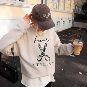 Hair Stylist Sweatshirt, Hairstylist Crewneck, Cosmetology Gift, Salon Owner Shirt, Beautician Pullover, Hairdresser Outfit