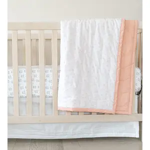 Bamboo Percale Quilt - Dot Vintage Blush