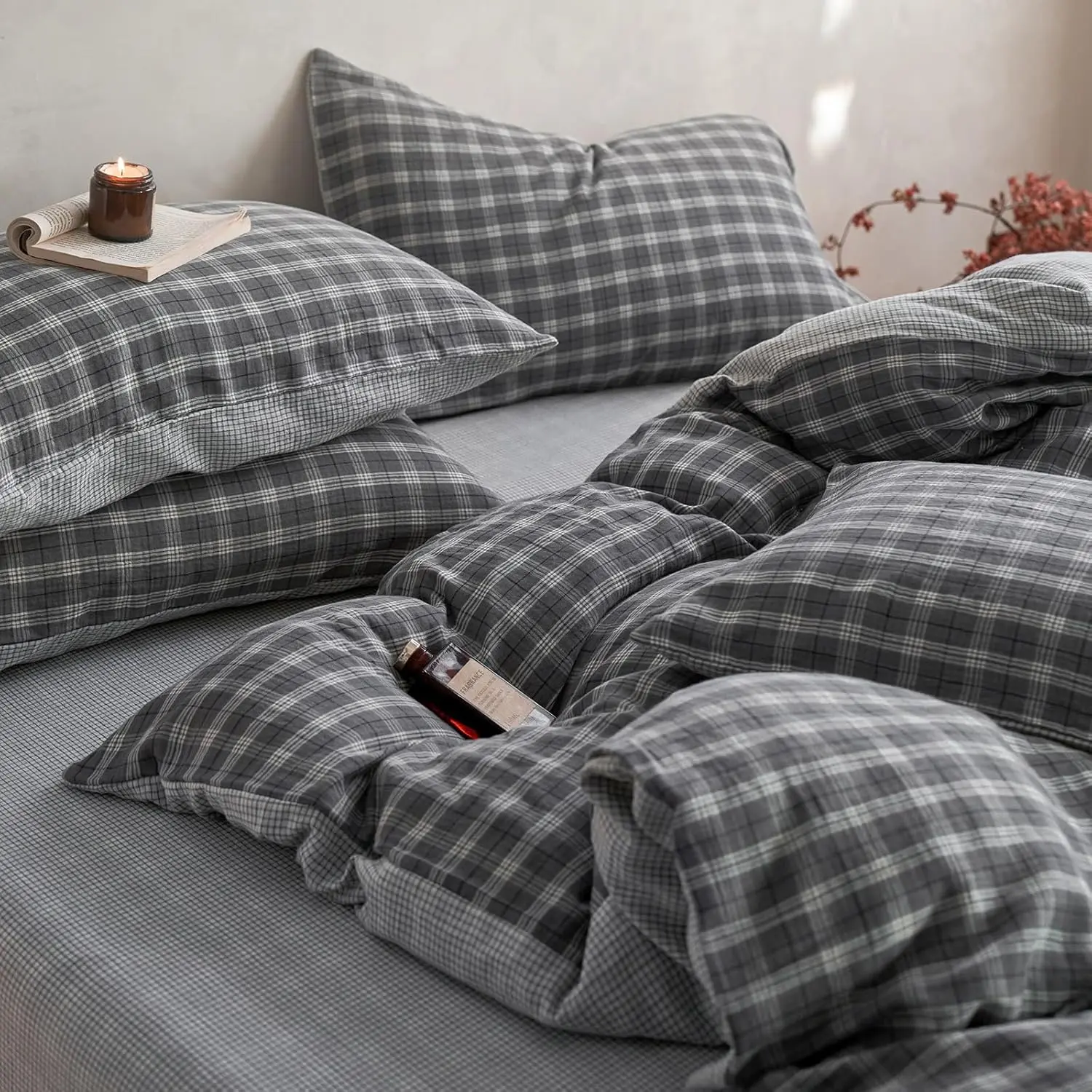 Muslin   07 Light Grey Plaid