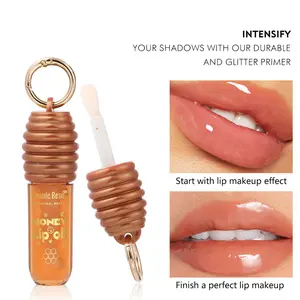 Honey Essence Lip Oil Moisturizing & Hydrating Lock in Water for a Glowing Finish Plump & Pouty Lips Honey Lip Gloss