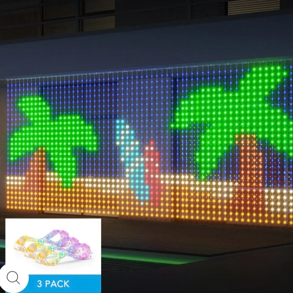 TikTok Viral Wall Curtain Bluetooth Lights