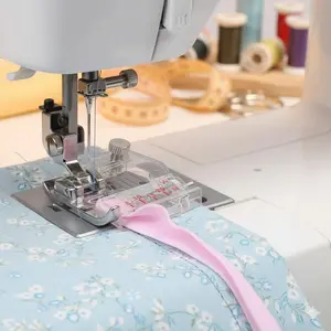 Professional Rolled Hem Presser Foot Set, DIY Sewing Machine Attachment for Bias Cut Fabric & Free Edge Rolling. Ideal for Chiffon, Denim, Garment Making. Multi-Purpose Tailoring Tool, Essential Sewing Aid for Home Crafters. Sewing Supplies Crafts