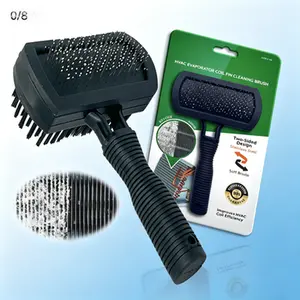 Professional HVAC Coil Cleaning Brush & Fin Straightener Tool – Double-Sided Stainless Steel Pins for Evaporator & Condenser, Safe for Air Conditioner Fins, Heavy Duty Fin Comb Cleaner