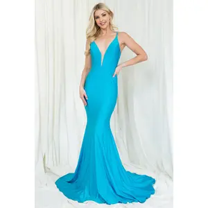 Turquoise Bridesmaid Dresses-Inexpensive 386 Deep V-neckline Turquoise Bridesmaid Dresses-Inexpensive 386 Deep V-neckline