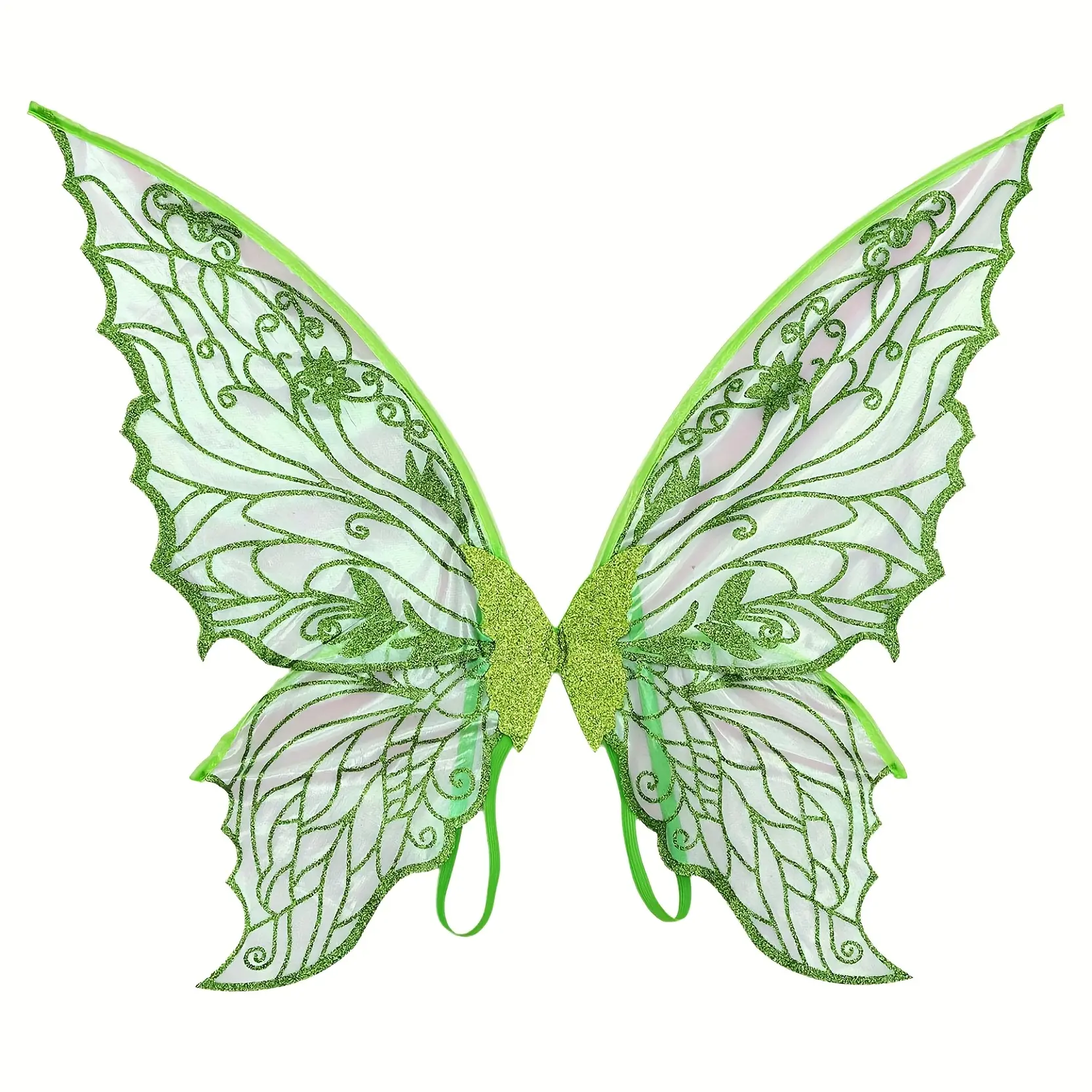 Shimmering Butterfly Wings for Women, Gold Fairy Wings, Carnival Costume Accessory, Halloween Christmas Party Performance Prop