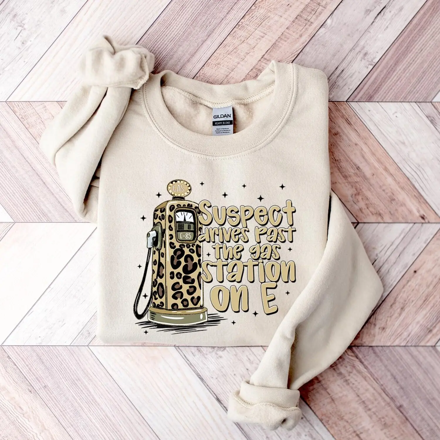 Suspect Drives Past the Gas Station Sweatshirt, Suspect Driver Hoodie, Funny Western Suspect Shirt, Trendy Gas Station Crewneck X8