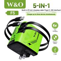 ​​（Upgraded ）3-Device Charge / Longer Cables-Green
