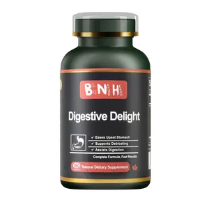 BNH Digestive Delight — 22 Natural Botanicals for Fast Digestive Relief & Comfort | Gentle 7-Day Gut Reset | Non- Laxative, Non-Probiotic Daily Supplement | Healthcare & Fitness Support