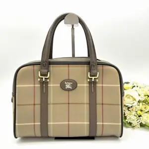 Pre-owned BURBERRY As Shown Shoulder Bags Burberrys Vintage Check Boston Bag AE413