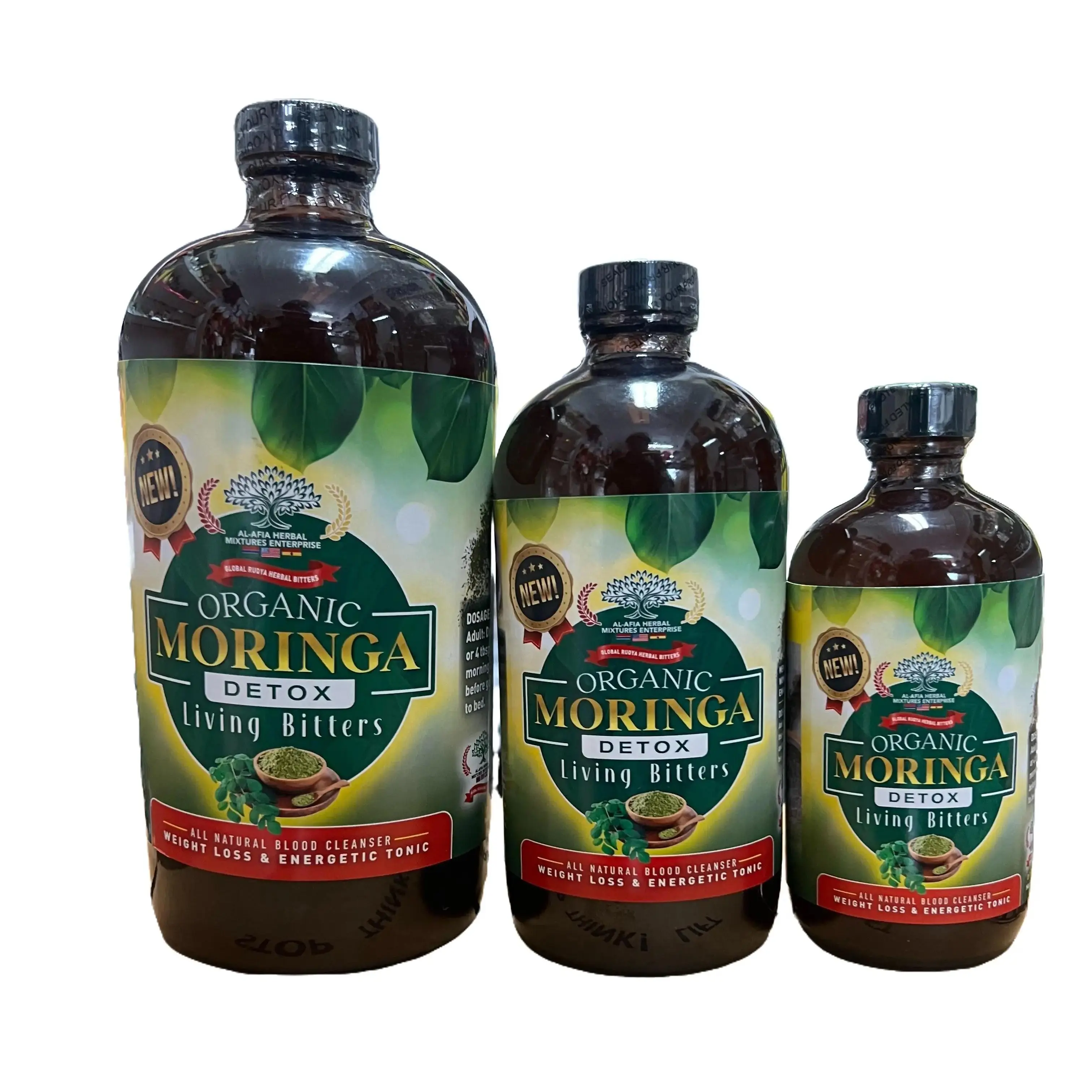 Al-afia Herbal Mixtures Enterprise MORINGA DETOX Living Bitter - Natural Herbal Supplement