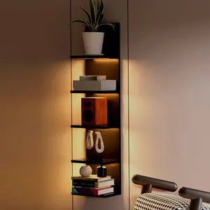 Floating wall shelves -Light Up Decor Installation