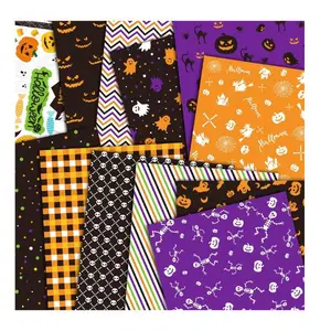 60 Sheets Halloween Craft Paper Set A5, 12 Designs Decorative Pattern Origami Paper for Scrapbooking, Card Making, DIY Crafts & Party Decorations