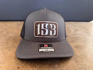 153 Logo Hat – Charcoal & Black | 153 Blue Collar