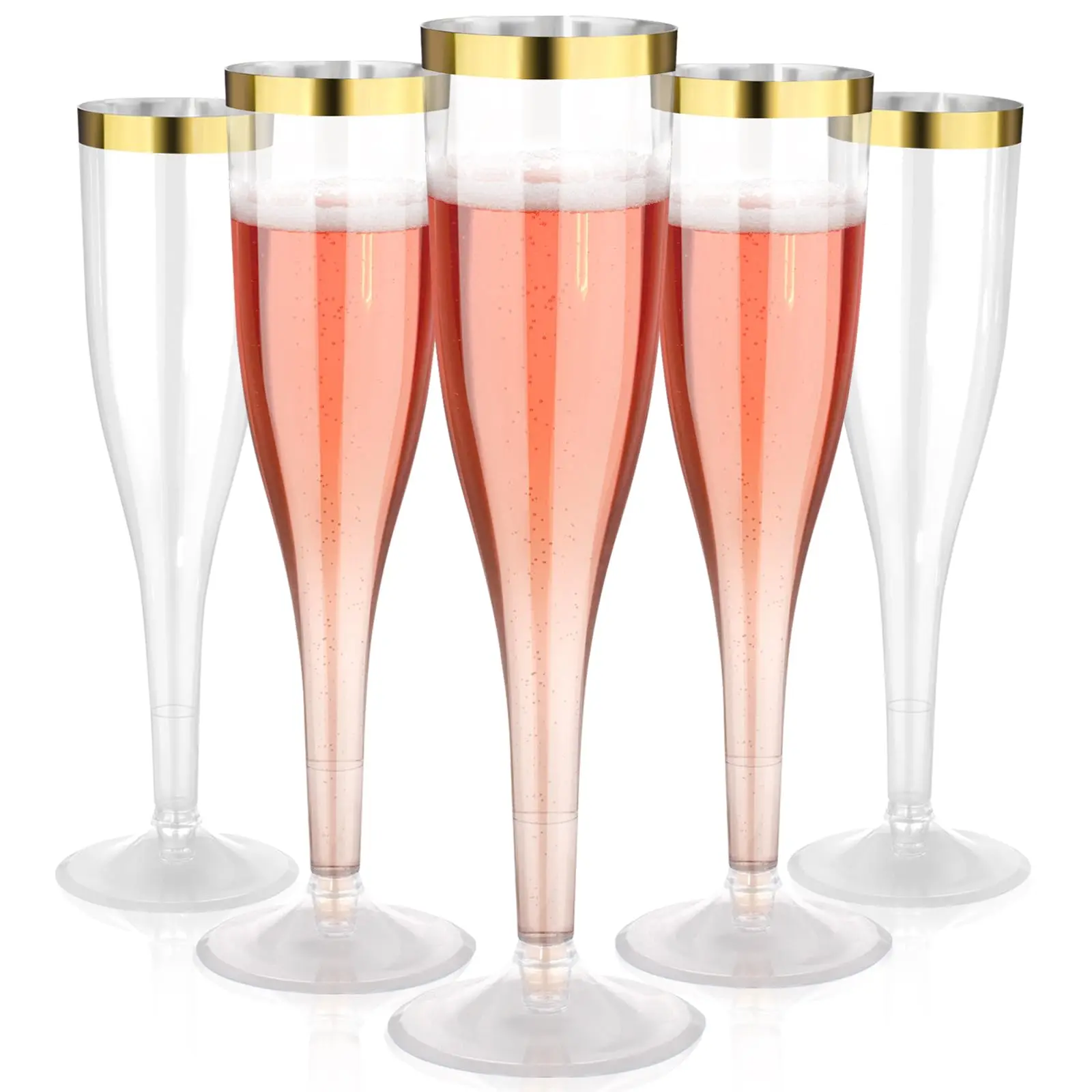 36Pcs-Clear / Gold Rim