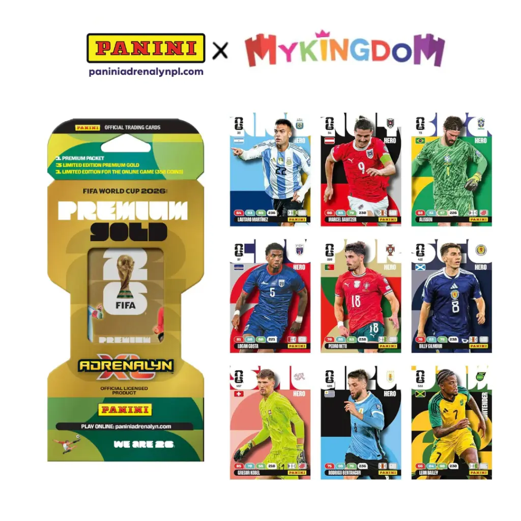Panini FIFA World Cup 2026 Adrenalyn XL Golden Pack Trading Cards – Random Cards Included