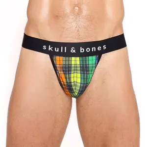Rainbow Tartan Plaid Thong