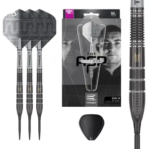 TARGET Darts Nathan Aspinall x Echo 90% Tungsten Steel Tip Swiss Point Dart Set – ASP Player Edition Darts, Pro Grip Shafts & Pro Ultra No.2 Flights, SP Tool Included, Professional Darts Sets