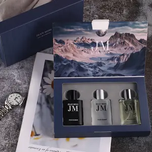 Men's 3-Piece Fragrance Set — Fresh Floral Scent, Long-Lasting — 3-Bottle Pack — Ideal for Dates, Dinners, and Workouts — A Perfect Gift