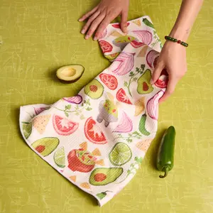 Guacamole Waffle Weave Kitchen Towel