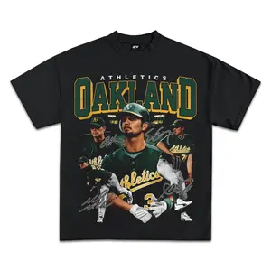 Oakland Athletics Graphic Tee, Y2K Rap Streetwear T-Shirt, Unisex Crew Neck, Vintage Hip-Hop Graphic, Sports Style, Casual Cotton Fit