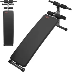 VEVOR Sit Up Bench, Decline Ab Bench with Reverse Crunch Handle, Adjustable Height Setting, Heavy Duty Steel, 500/600/1000 Lbs Capacity for Home Gym Workouts, Strength Training, Full Body MusclesVEVOR Super Brand Day