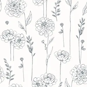 RoomMates Maisey Peel and Stick Wallpaper Navy