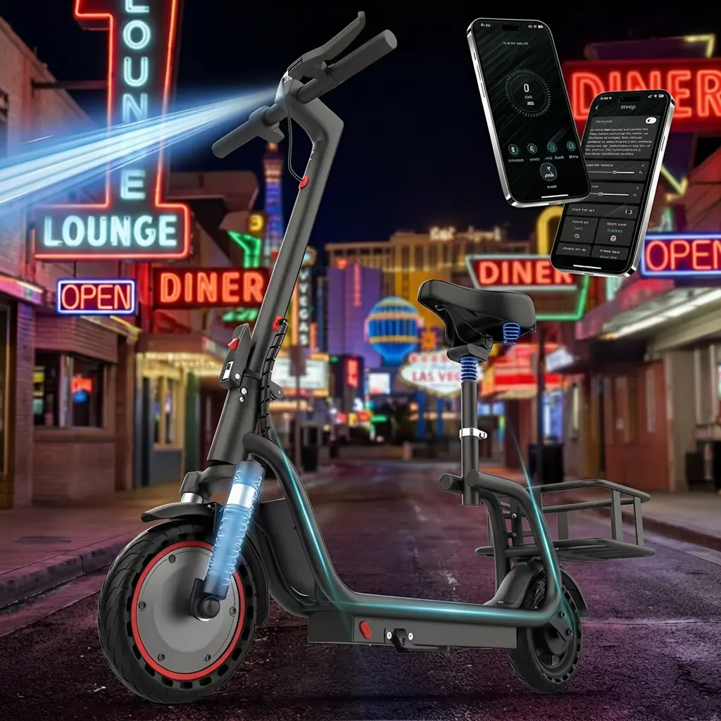 350W Folding Electric Bike for Adults, Maximum Speed 19MPH,Range 16/28 Miles, LED Lights,UL 2272 Certified.SummerWins,Father's Day Gife