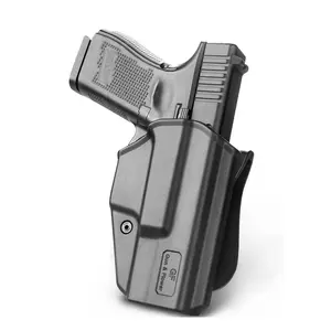G19 Fast Draw OWB Holster, Compatible with G19gen6,G19/G26 Gen 3-5/G19X/G44/G45/G23/G32 Gen 3-4, Outside Waistband Carry, 360 Degrees Adjustable Soft Silicon Paddle,Right Hand