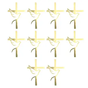 Waterproof Crossed Doves Cake Insert for Wedding Decoration