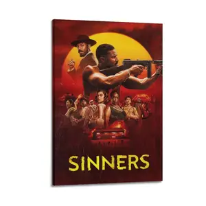 Sinners Canvas Painting Oil Painting Wall Art Canvas Poster Decorative Painting Corridor Decoration Home Ornaments Photo Western Wall Art Vintage Wall Art