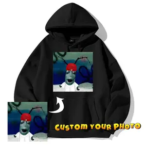 Generic Personalized hoodie for Girlfriend & Boyfriend, Custom Tee with Vintage Face Photo, Gift Idea for Birthday and Valentines Day Black, Small-XX-Large