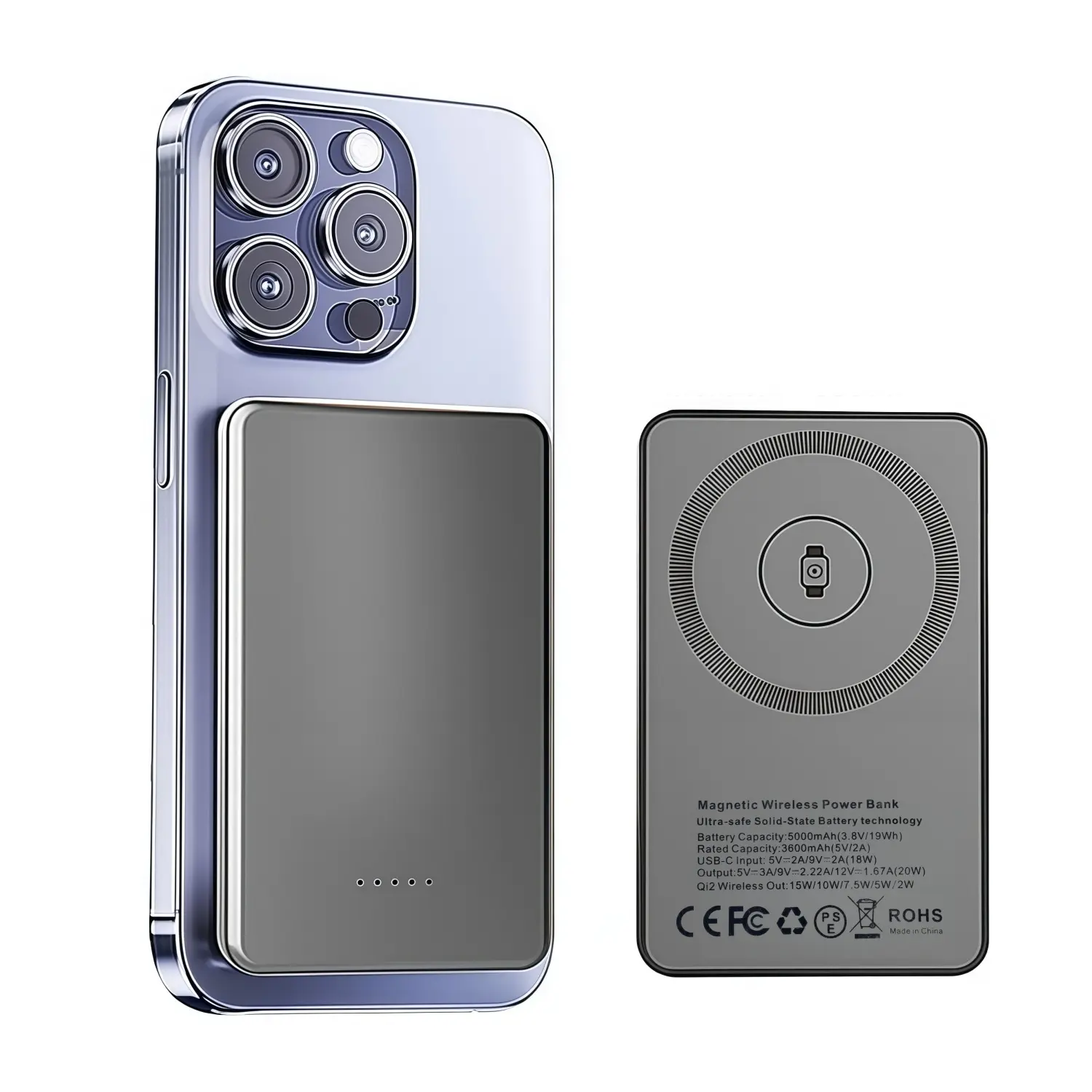 Semi-solid mobile power supply, withstands high and low temperatures, suitable for extreme weather conditions, a safe companion for winter outdoor activities and travel, portable charging device