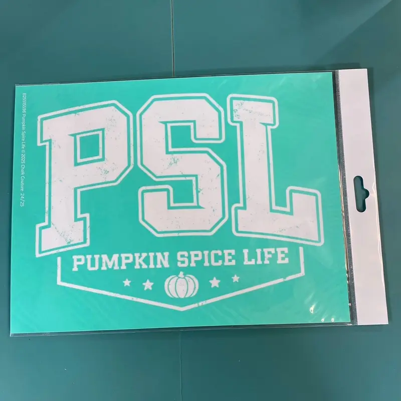 Pumpkin Spice Life Chalk Couture Chalk Transfer Stencil Size B 8.5”x11” NEW