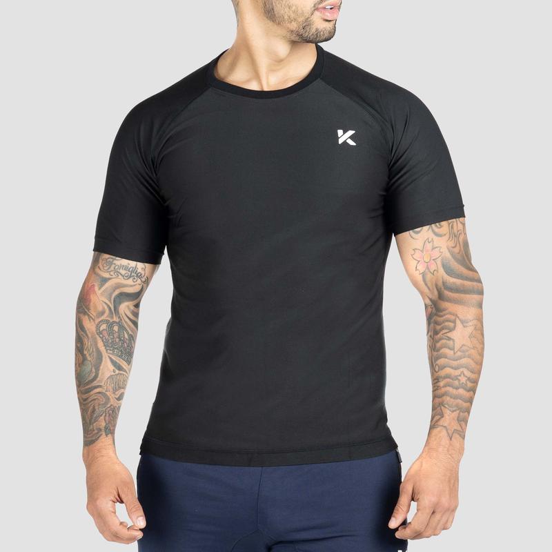 Kewlioo Men's Heat Trapping Sauna T-Shirt for Gym Exercise Activewear Athletic Sports Clothing Workout Tops with Supportive Compression Fit and Sweat-Enhancing Design
