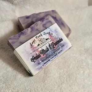 Cedar Musk and Lavender Cold Process Soap- Sage Peak Soap LLC.