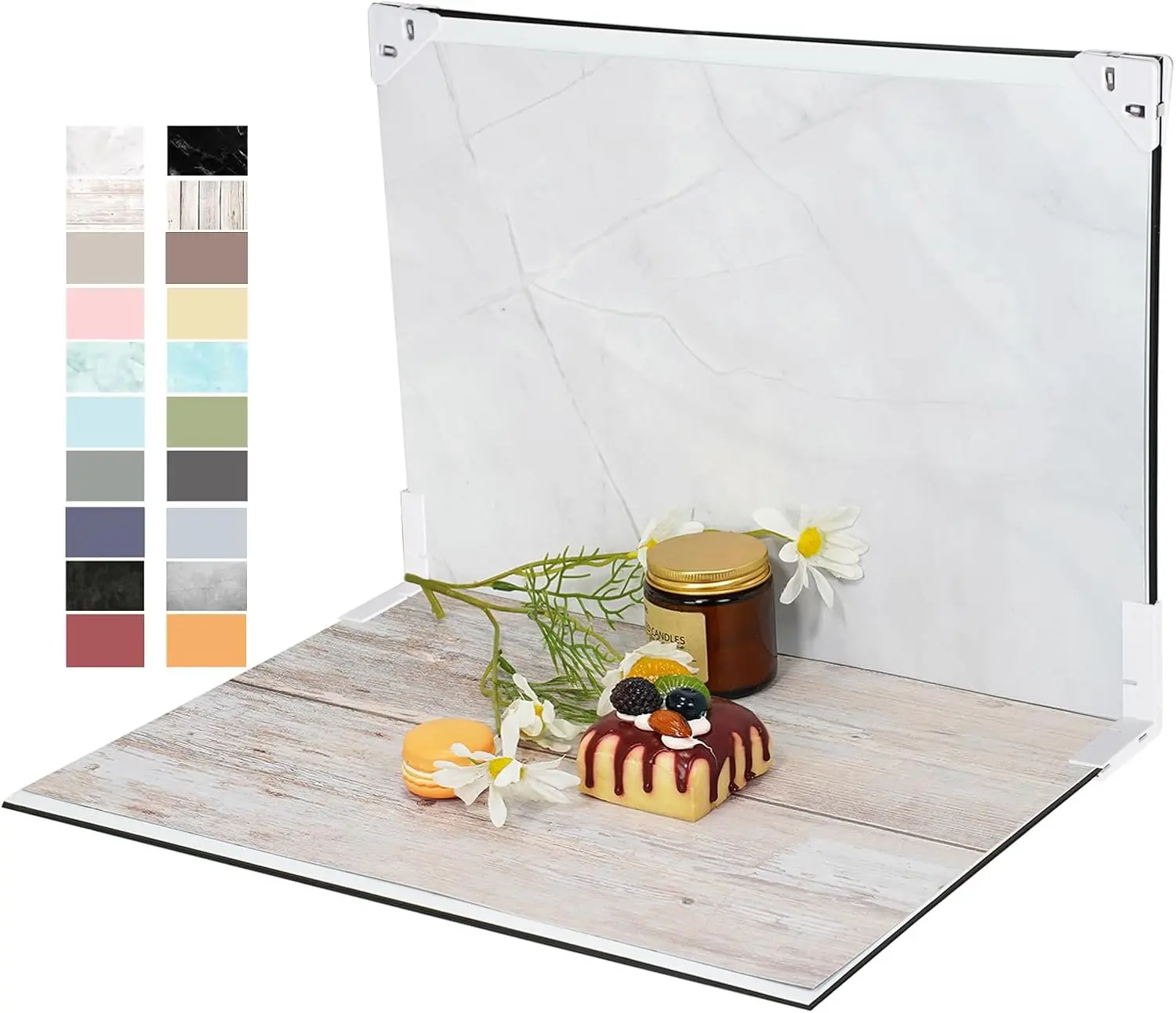 Photo Backdrop Board Product Photography: 10 count 20patterns Table Top  Background Kit - Flat Lay Props for .(Small Size 16.5x11.7in)