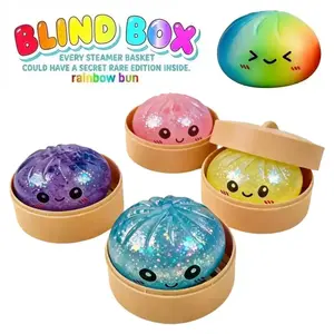 Cute dumpling-shaped slow rebound stress relief toy, soft TPR material, random style, anime-inspired silicone design. Ideal birthday, Valentine's Day, Easter, Thanksgiving and Christmas gift for kids.