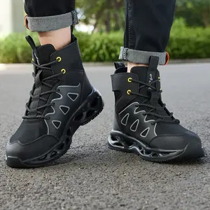 Steel Toe Boots for Men Women Work Boots Safety Shoes Steel Toe Shoes Non Slip Lightweight Indestructible Industrial Steel Toe Sneakers for Men