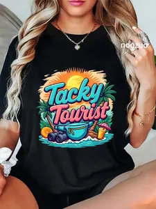 100% Cotton Unisex Vacay Wacky Tourist Outfit - Tacky T-Shirt Costume Idea