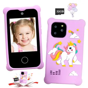 Kids Smart Phone Toy with Dual Camera & 32GB Card, HD Touch Screen Learning Phone, Educational Gift for Boys & Girls Aged 3-12