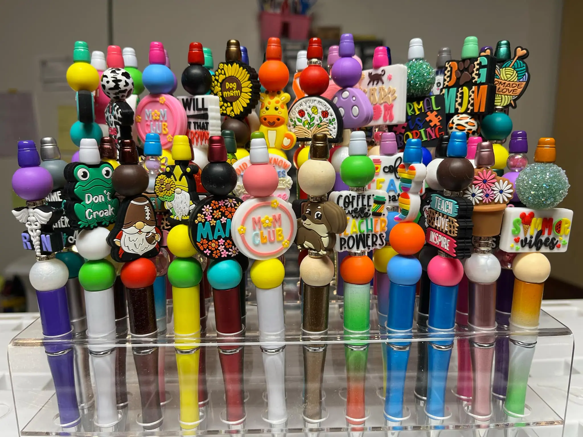 GIVEAWAY PEN LINK Handmade Beaded Pens - all come with extra ink