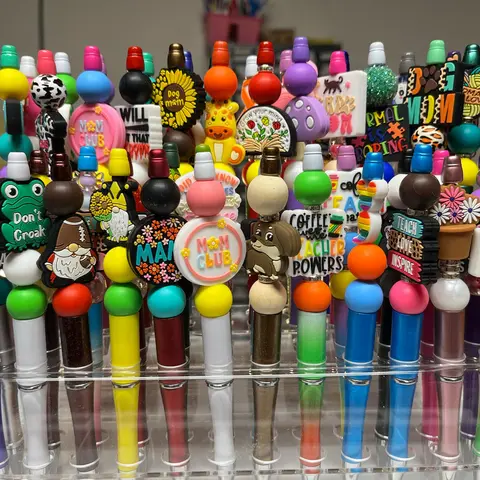GIVEAWAY PEN LINK Handmade Beaded Pens - all come with extra ink