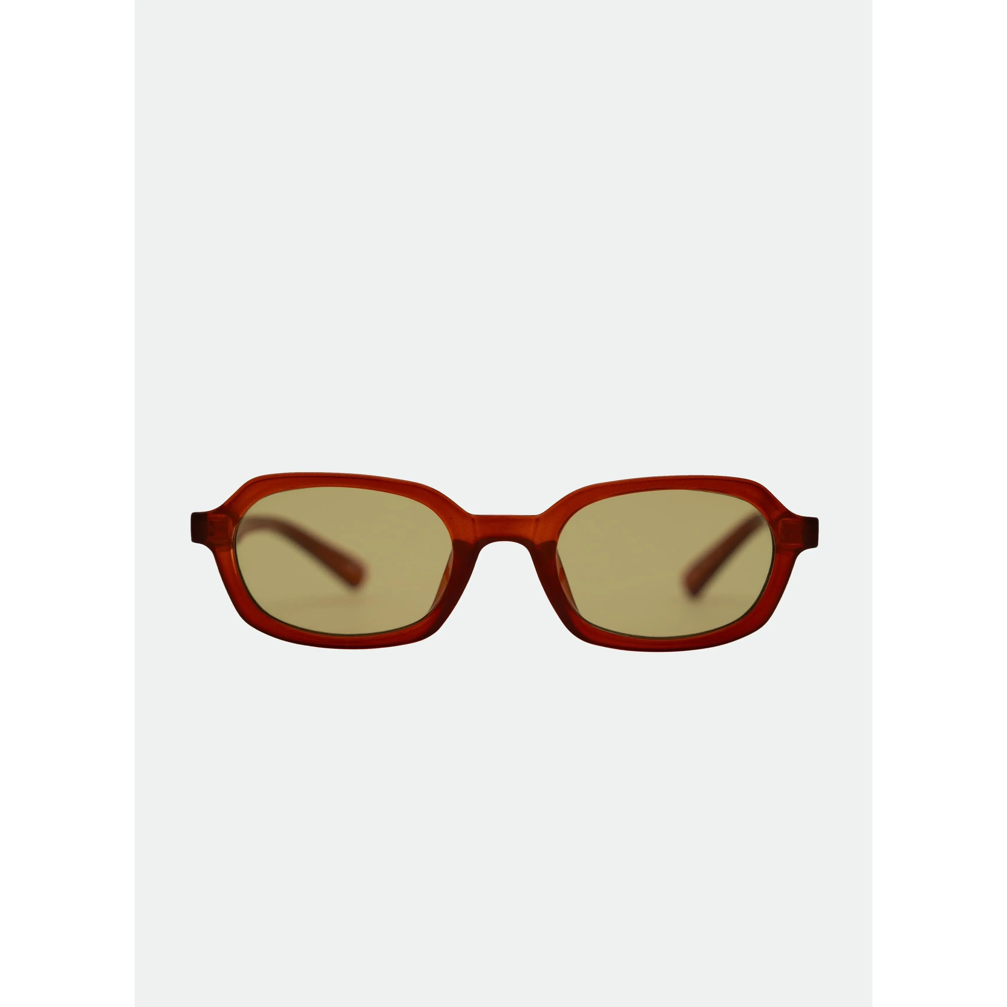 Abby Sunglasses - Burgundy Hexagonal Frame with Light Green Lenses, 100% UV Protection, Sophisticated Geometric Design, Ideal for Everyday Wear