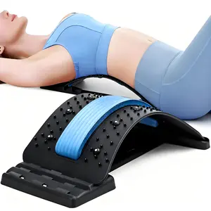 Back Stretcher for Lower Back Pain Relief, 3 Level Adjustable Lumbar Cracker Board, Spine Board, Relief for Herniated Disc, Sciatica, Scoliosis, Spine Decompression