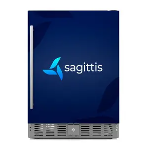 23.4 in. Stainless Steel, Solid-Door Built-In Refrigerator and Beverage Cooler, 5 Cu. ft. KM-BIR5C-SS. - Wrap